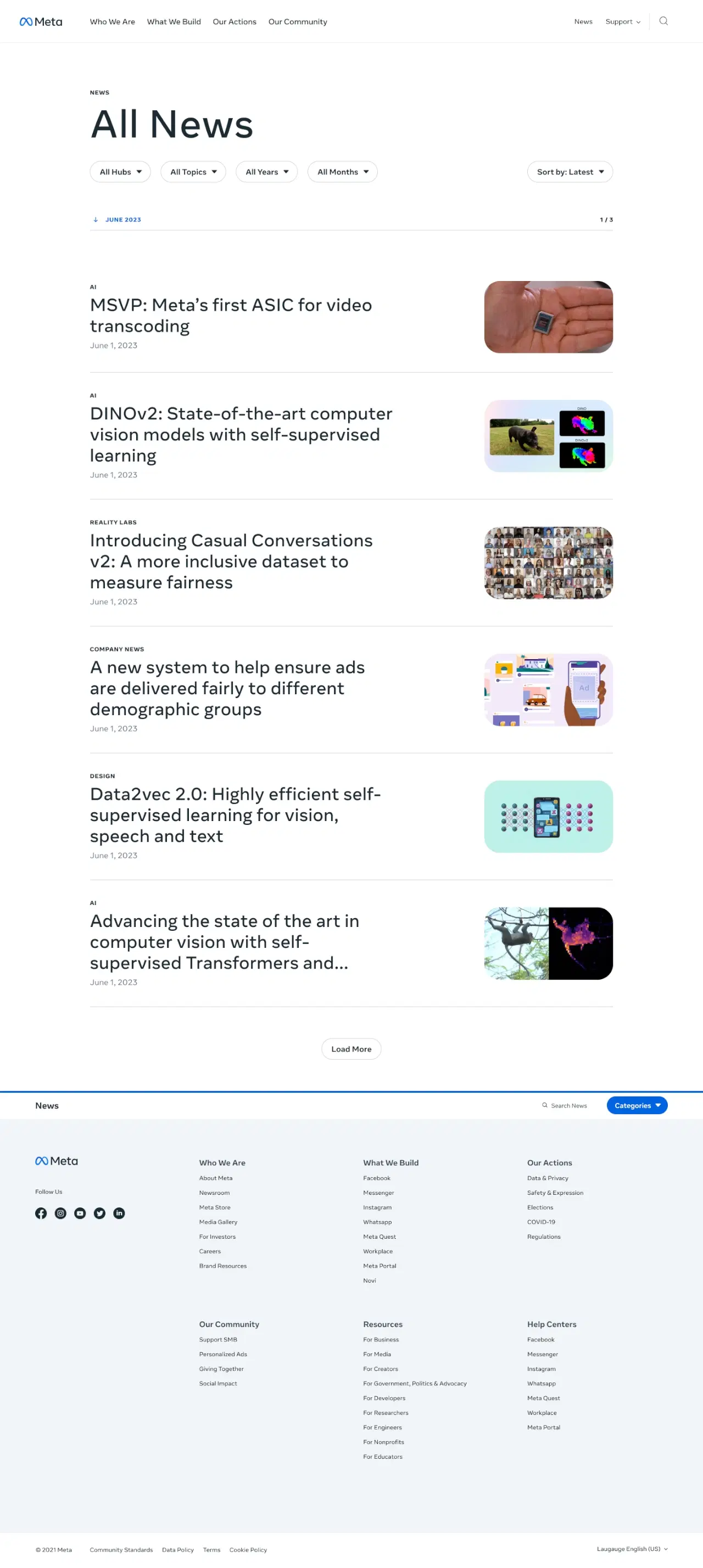 News scene archive